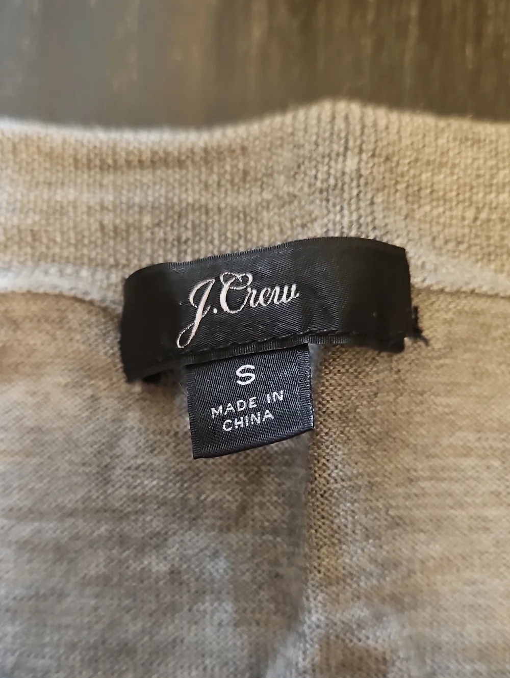 J. Crew Gray Crewneck Merino Wool Sweater